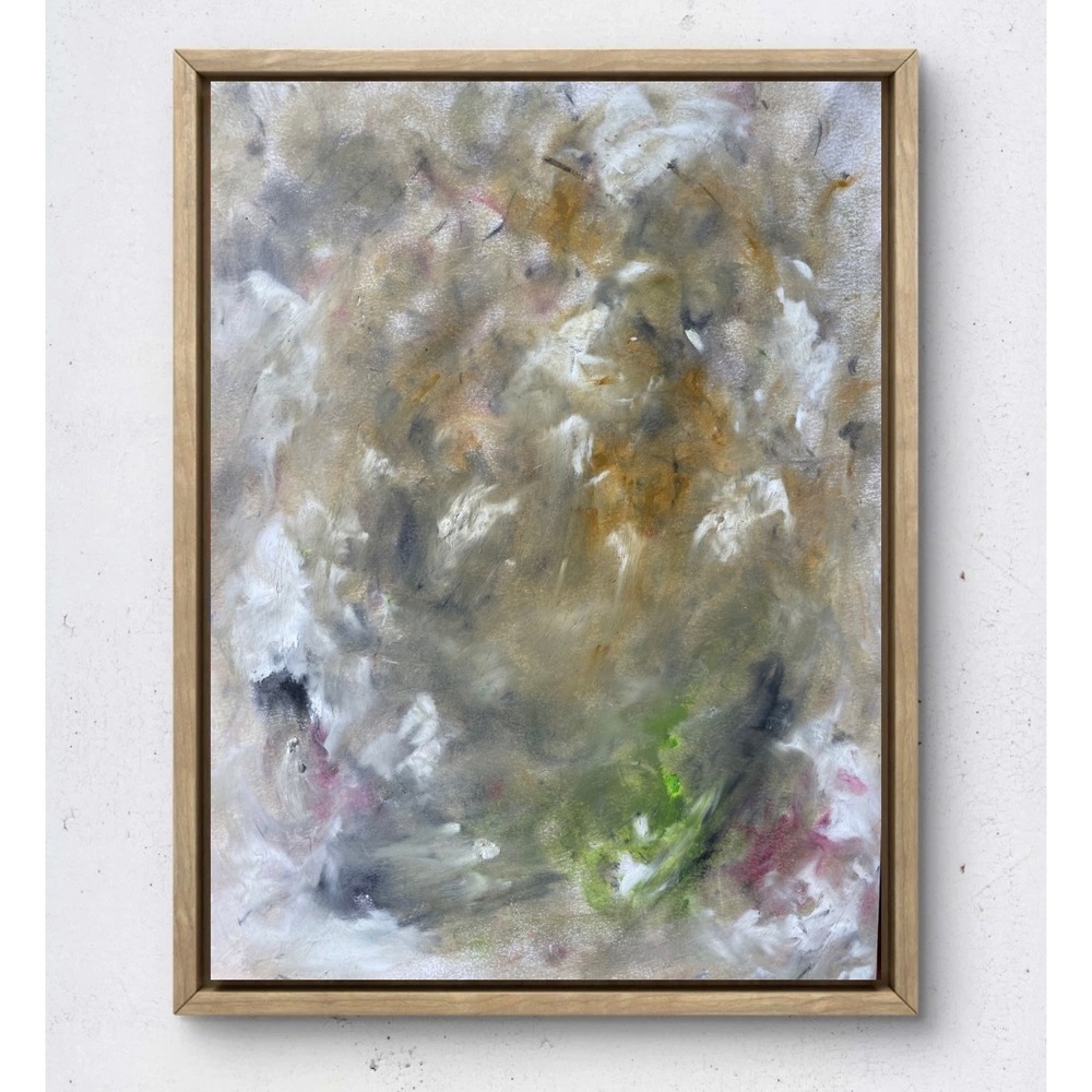Original Abstract Expressionist Painting Earth Tones Textured Wall Art 9x12